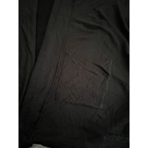 Women’s Dusters Plus Size 1X BY Design Light Duster Cardigan With Pockets Black - Picture 8 of 12